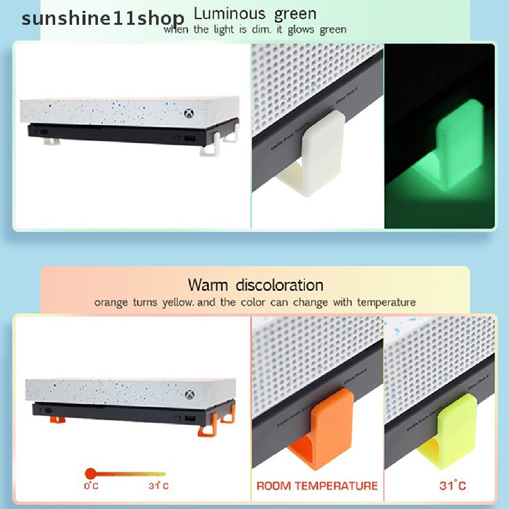 Sho 4pcs Versi Horizontal Peninggi Badan Untuk Xbox One/S/X Konsol Game Cooling Stand Untuk Aksesoris Game Xbox One N