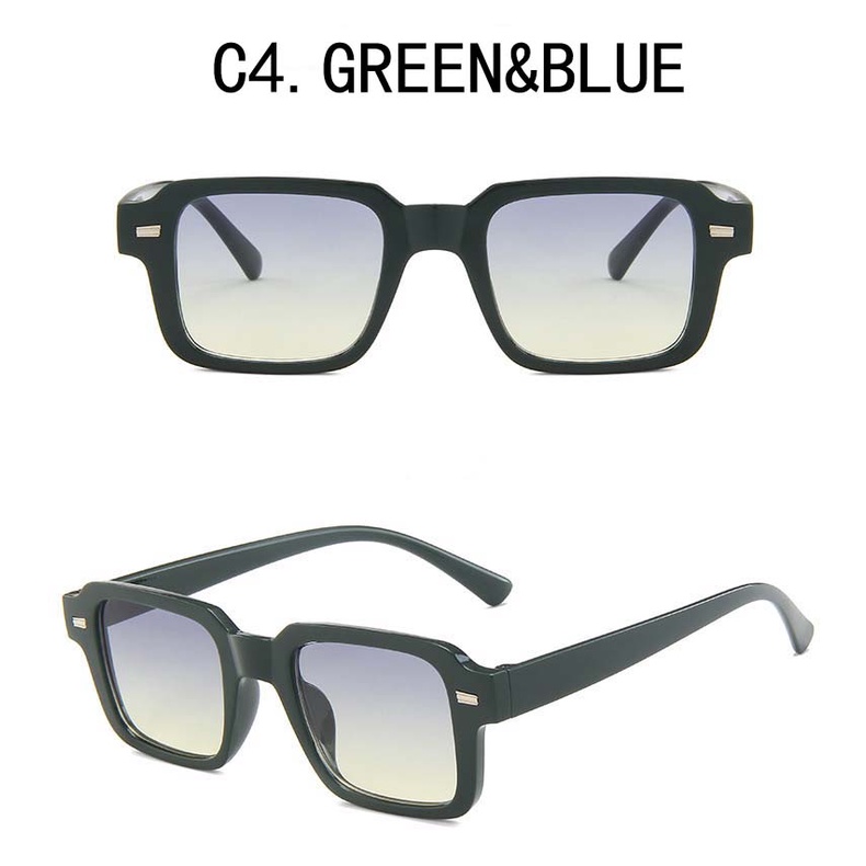 [IN Stock] candy Color Retro Kacamata Wanita Fashion Hitam Kacamata Anti-Radiasi Kaca UV400