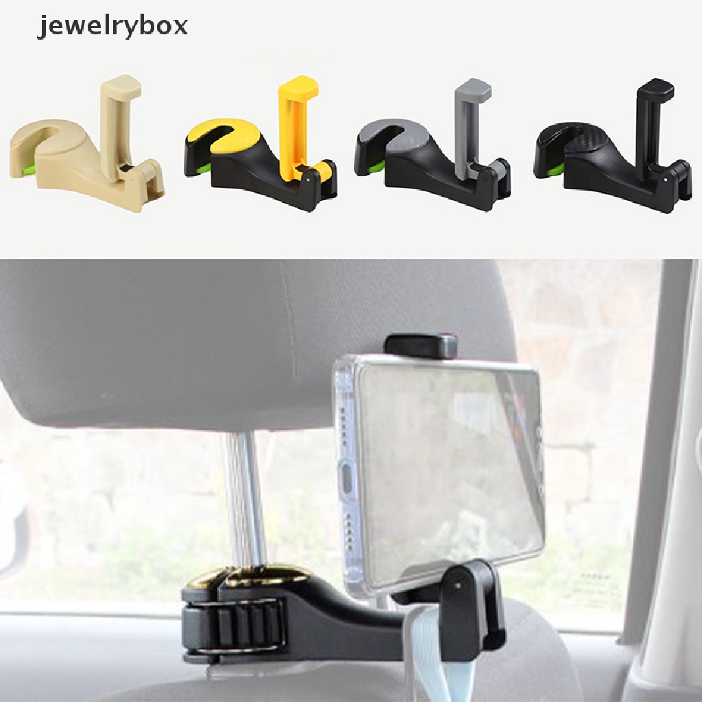[jewelrybox] Pengait Headrest Mobil 2in1 Untuk Butik Hook Handphone Mobil Belakang Multi Fungsi
