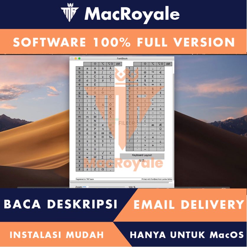 [MacOS] FontBook Full Version Lifetime Full Garansi