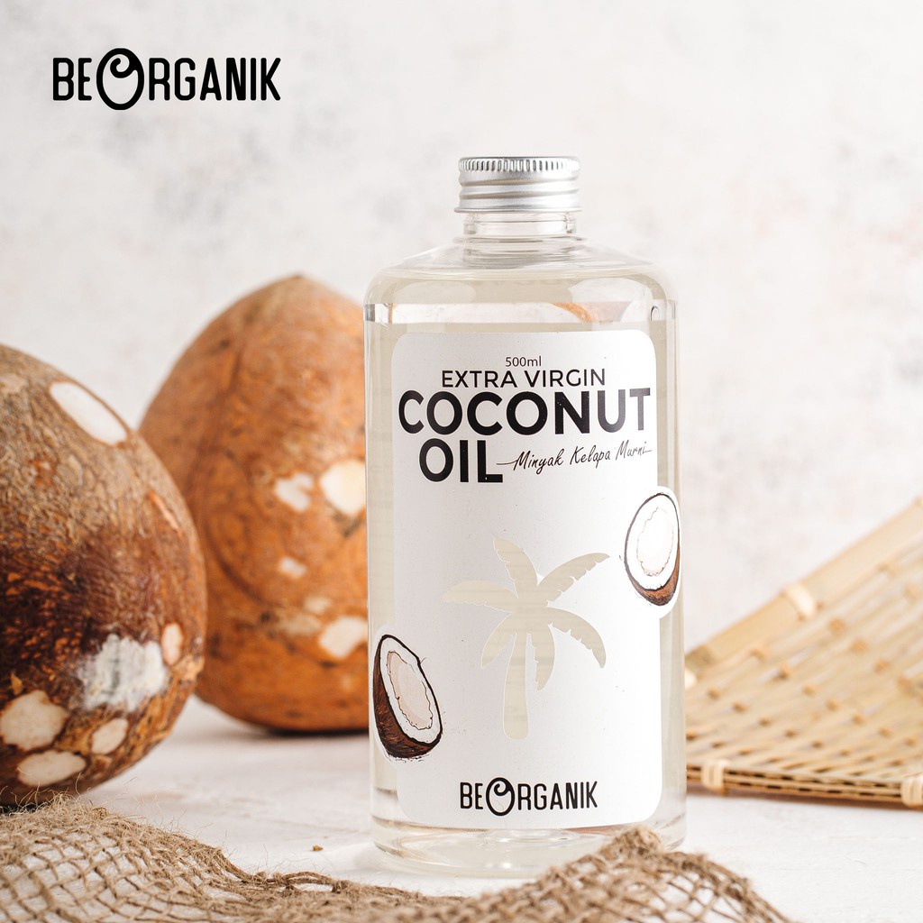 Extra Virgin Coconut Oil BEORGANIK 250ml 500ml dan Spray - VCO VICO Minyk Kelapa Murni Be Organik