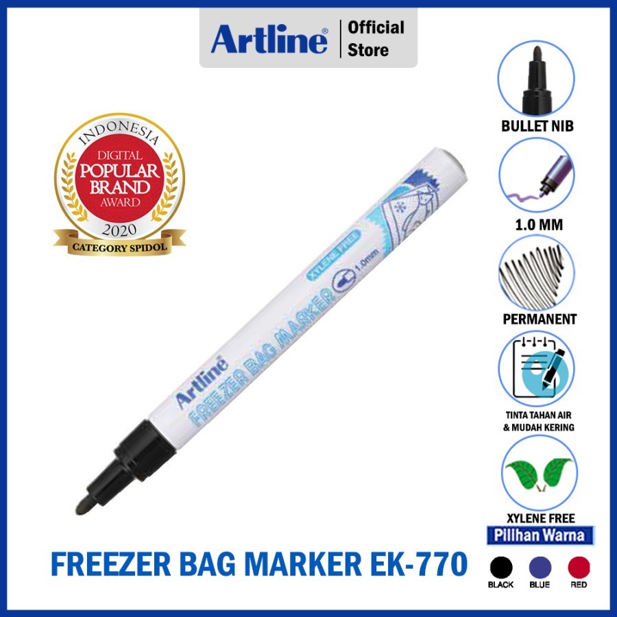 

SPIDOL ARTLINE FREEZER BAG PERMANENT MARKER EK 770