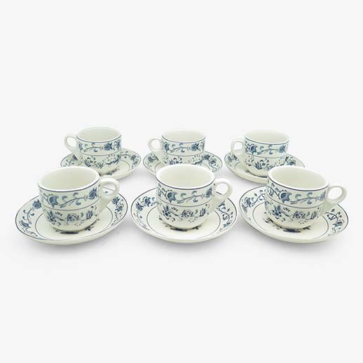 Minum Cangkir Kopi Set Oriental Blue ( 12 Pcs )