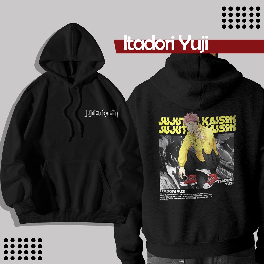 CWM Hoodie Anime Itadori Yuji Jujutsu Kaisen Size M-XXL (Pria dan Wanita)