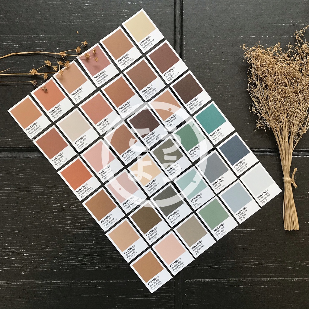 

36 pcs Stiker HVS Pantone untuk Jurnal / Scrapbook / Freebies (Pack F2)