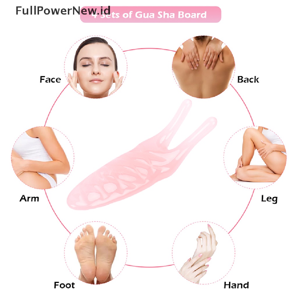 Power Resin Alami GuaSha Pijat Wajah Hidung Alat Bentuk Gua Sha Board Alat Kecantikan ID