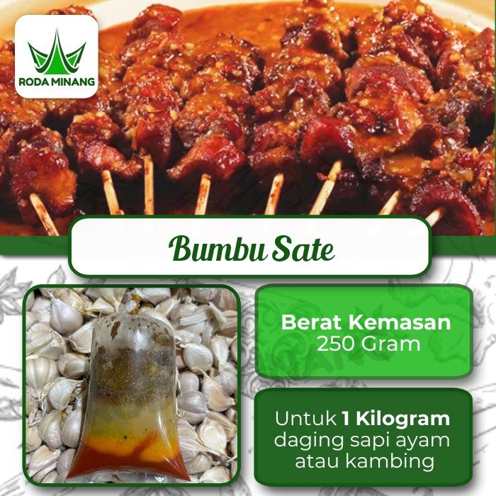 

Bumbu Sate Giling Basah Halus Bumbu Jadi Masak instant- 250 Gram