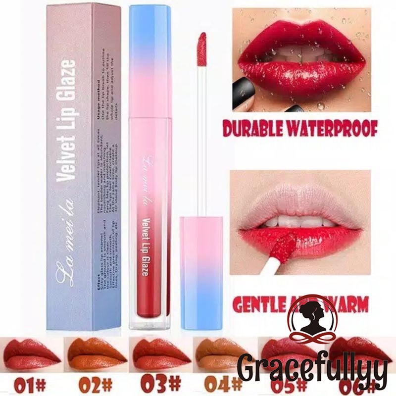 [COD]LAMEILA Lipstick Lip Glaze Lasting Moisturizing Liquid  lipstik lameila Waterproof Moisturizing-GY