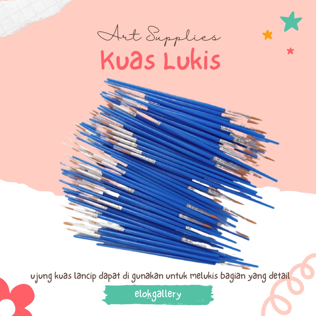 

Kuas Lukis Ujung Lancip ( Brush Round)
