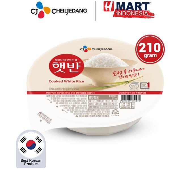 

Terbaru [HMART] CJ Hetbahn Cooked White Rice - Nasi Putih Instan Korea 210g