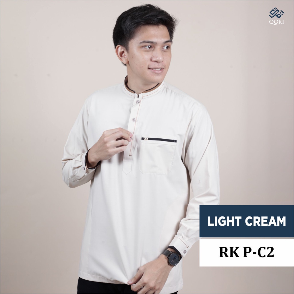 QORI APPAREL RAKEEN RK-PC BAJU KOKO KEMEJA PRIA LENGAN PANJANG