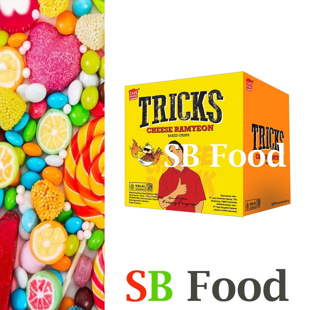 

Tricks Snack Rasa Cheese Ramyeon - 1 Box isi 10 Kantong kecil - Rasa Terbaru 2023-
