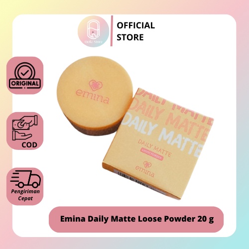 Qeila - Emina Daily Matte Loose Powder 20 g - Bedak Tabur Ringan Hasil Matte Oil Control