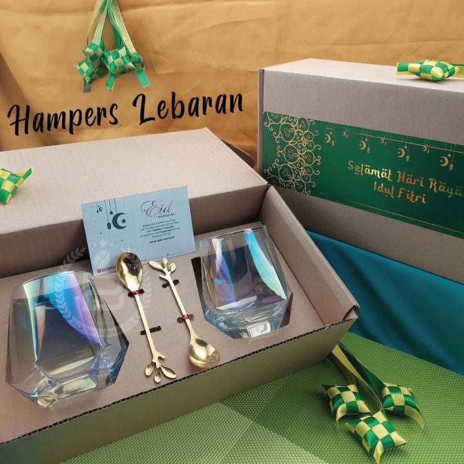 

IDUL FITRI HAMPERS GIFT BOX LEBARAN RAMADAN PARCEL GLASS AESTEHTIC TH5464TY