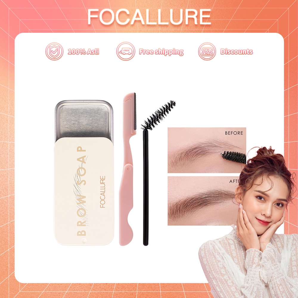 Focallure 3D Alis Somethinc Eyebrow Teardrop Brow Definer Eyebrow Pensil Eyebrow Gel Tahan Air EyeBrow Soap Untuk