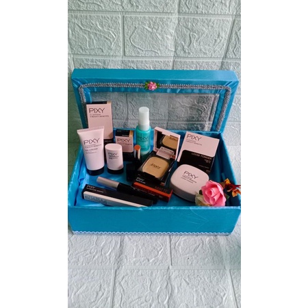 Pixy Perfect last paket seserahan pernikahan gratis box tutup/Paket makeup pixy hantaran/pixy paket 