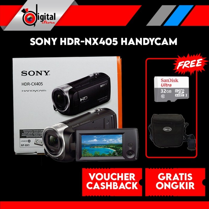 SONY HDR-CX405 HD HANDYCAM PAKET #ORIGINAL
