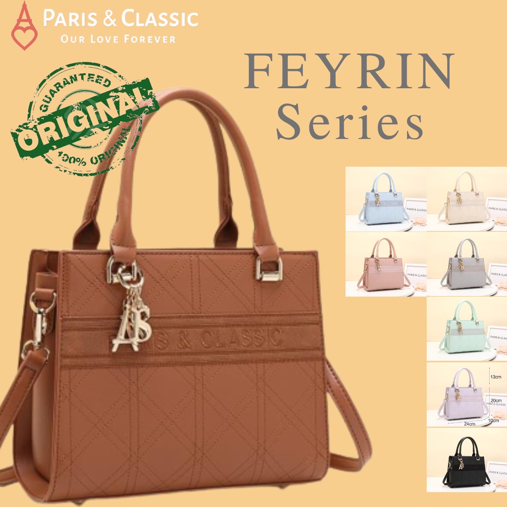 Paris Classic Tas Wanita Fashion Import Branded Original Handbag Wanita Tas Kerja Tas Jinjing Wanita [PC1021]