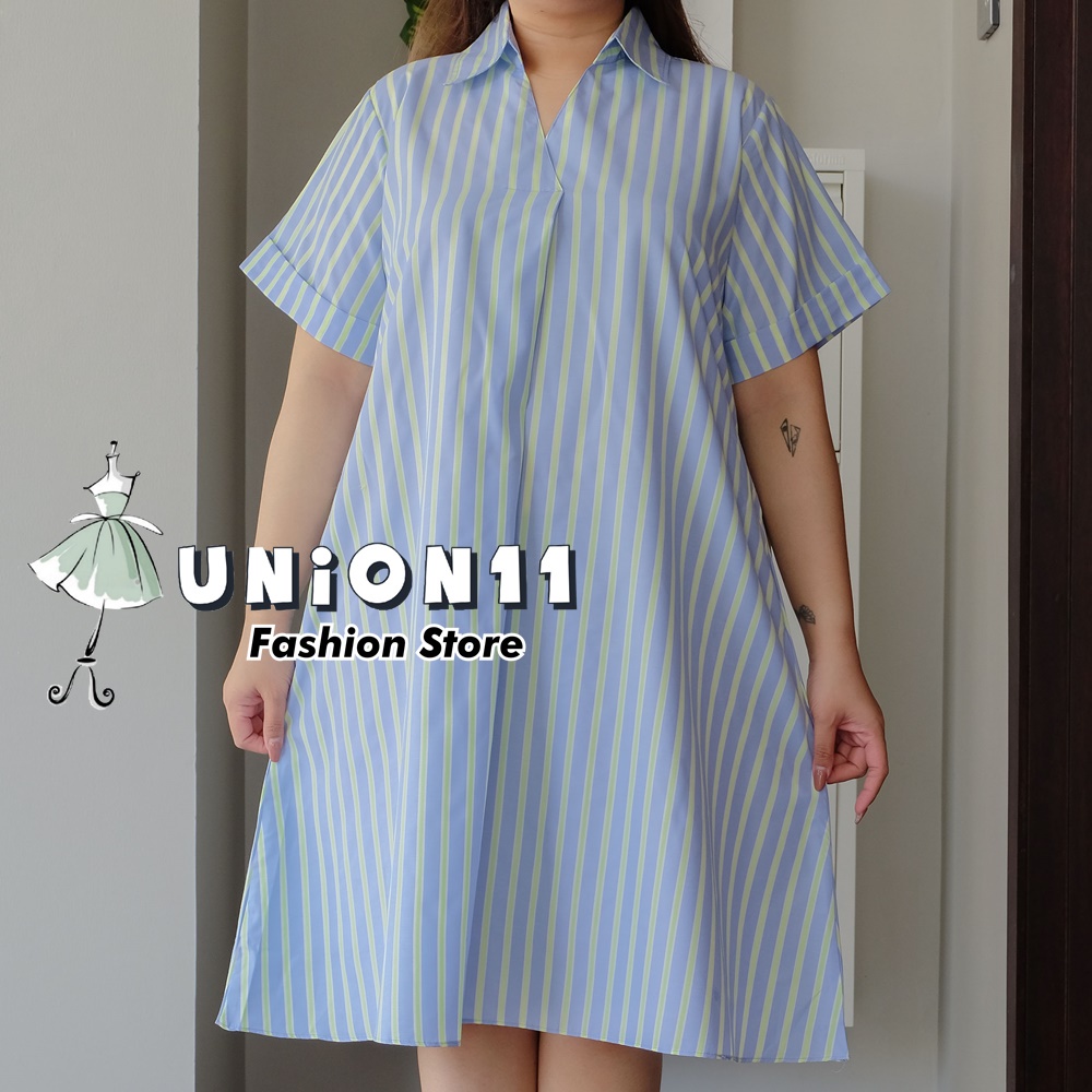 UNION11 - DRESS JUMBO WANITA LD 126 / BAJU JUMBO WANITA / BAJU KERJA WANITA BIGSIZE / DRESS JUMBO WANITA / DRESS JUMBO XXXL WANITA NAOMI