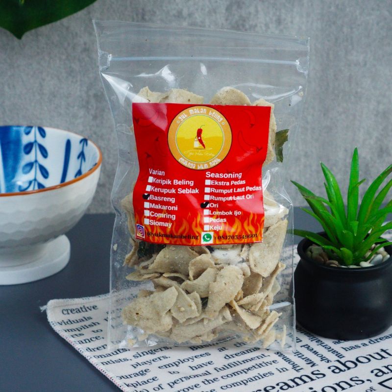 

MAKANAN RINGAN SNACK CEMILAN BASRENG BAKSO GORENG GURIH RENYAH ANTI KERAS 50 gr