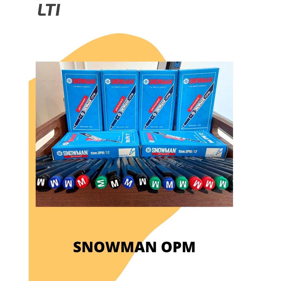 

M23 Spidol Permanen Snowman OHP / OPM - UK. Medium FLASH SALE ㄺ