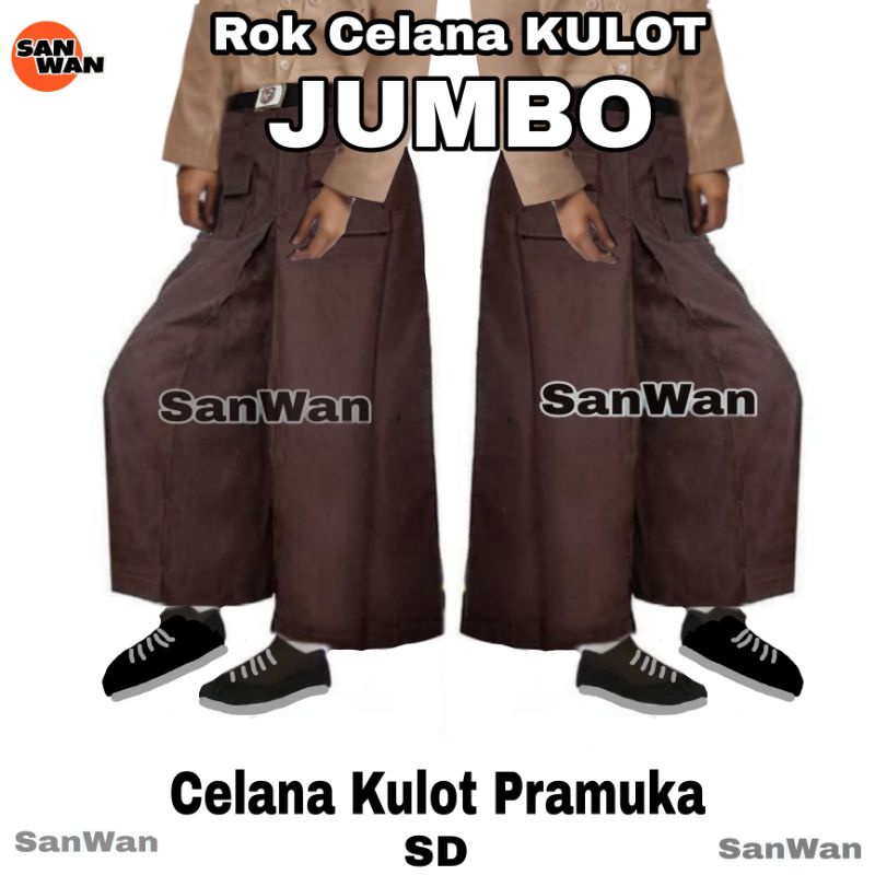 Celana Rok Kulot Pramuka JUMBO Sekolah SD Rok Kulot Panjang