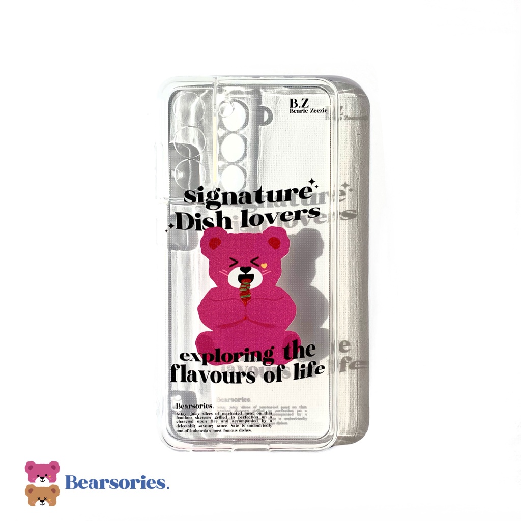 Casing HP Softcase / Clear Case ios android Bearie Zeezie Signature Dish