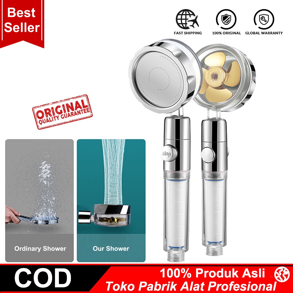 Shower Kamar Mandi Shower Mandi Air Kencang Shower Kepala Shower Mandi Kran Sower Kmar Mandi Jet Shower Mandi Shower Head Turbo Fan Water Saving High-Pressure