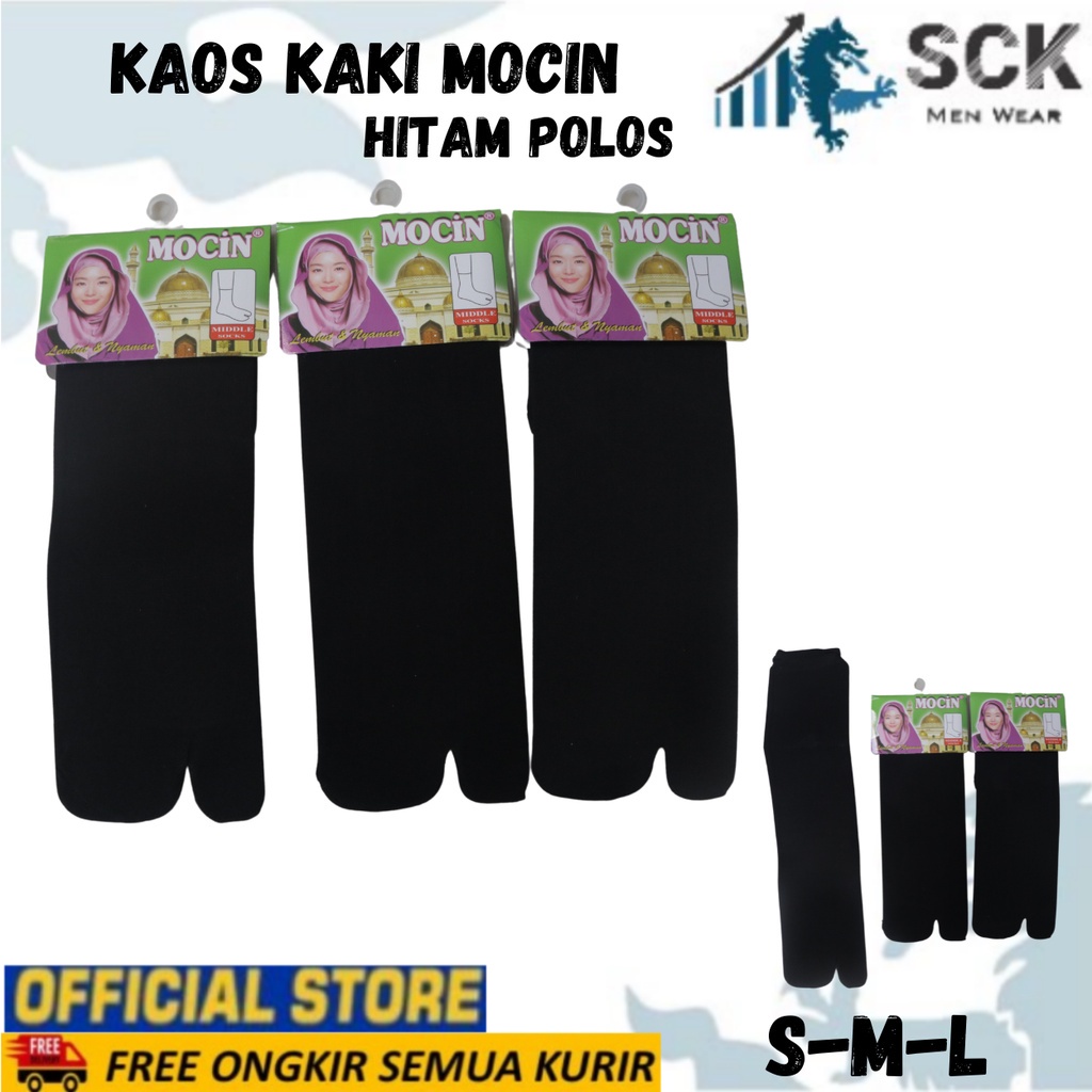 Kaos Kaki Wanita MOCIN NYLON 2JR SPD POLOS Muslimah / Pakaian Muslim / Kebutuhan Perempuan - sckmenwear GROSIR