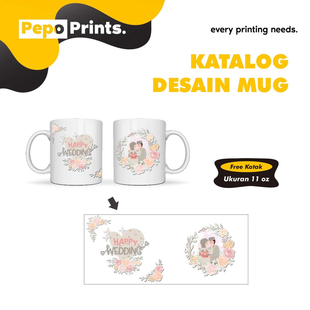 Pepo - Custom Mug / Cangkir Import Custom / Souvenir Gelas
