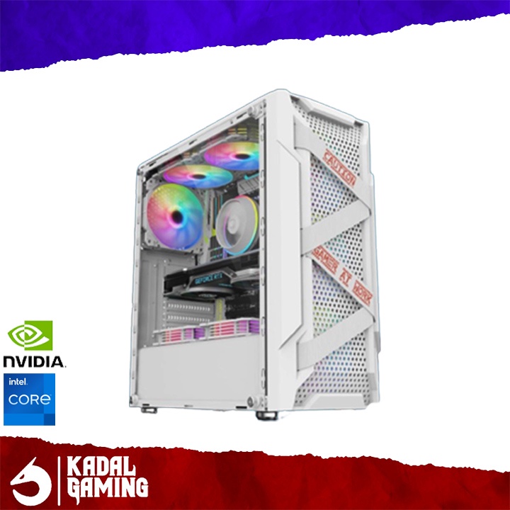 PC GAMING INTEL CORE I5 3470 VGA NVIDIA 2GB VRAM 8GB RAM EDITING RENDERING GTA 5 VALORANT GENSHIN IMPACT FULLSET SIAP PAKAI