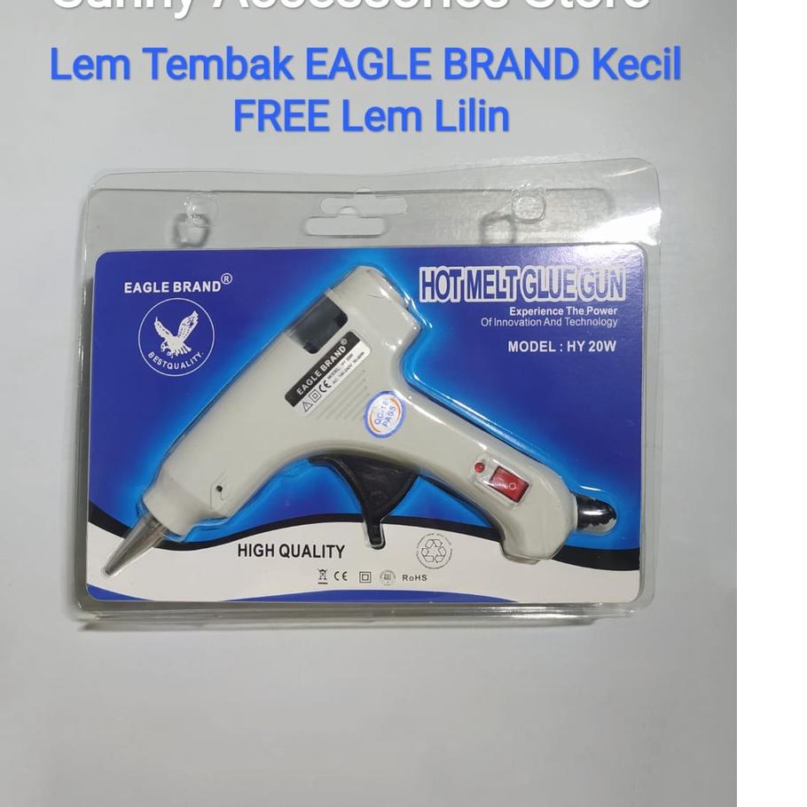 

12.12 ✨Promo✨ Lem Tembak / Glue Gun Eagle Brand Kecil + FREE Lem Lilin Premium Product !!!