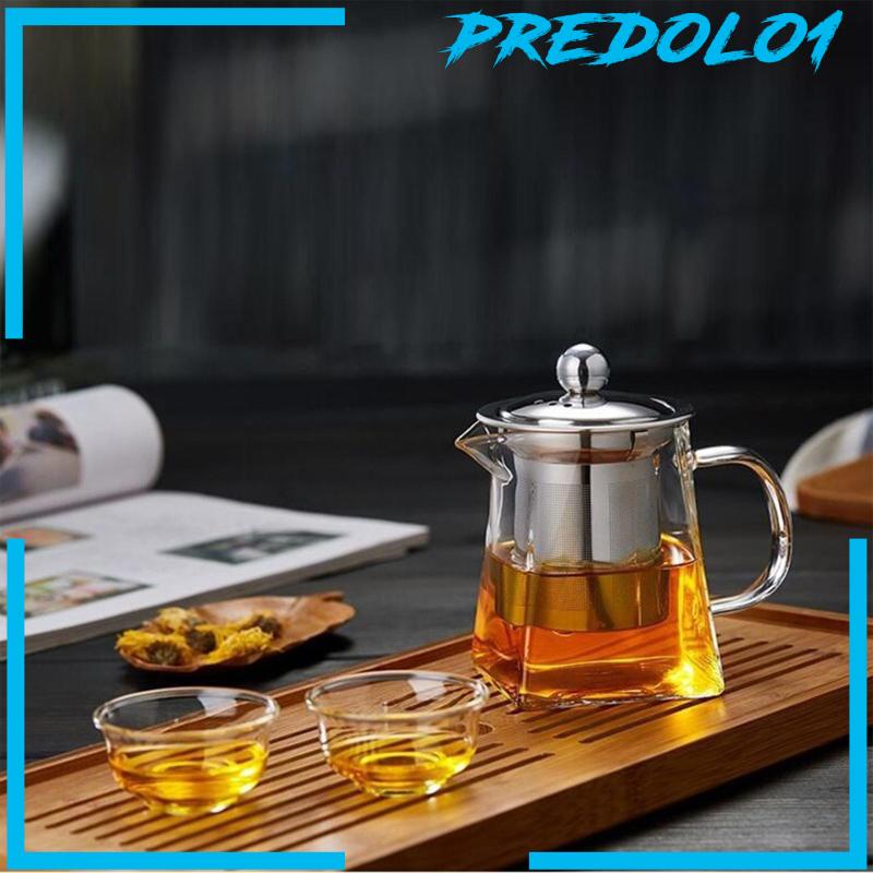 [Predolo1] Teko Kaca Dengan Saringan tea Maker Pot Jug Tempat Es Teh Celup Hotel