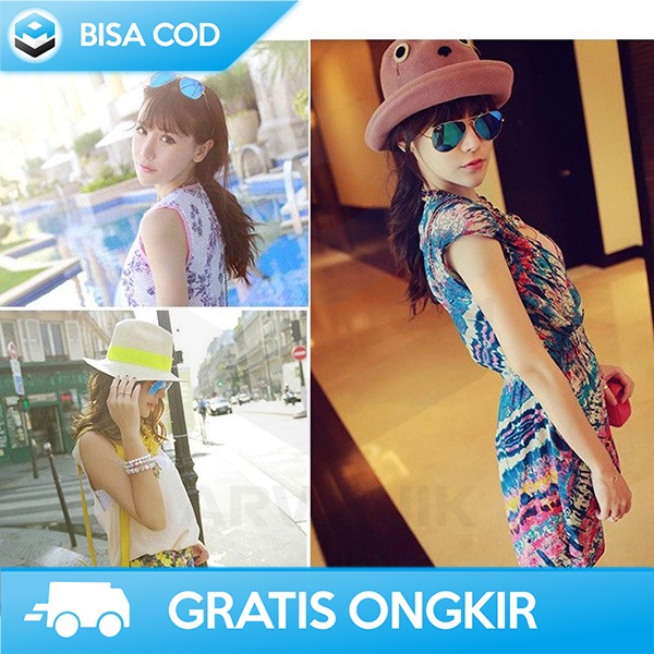 SUNGLASSES UNISEX PRIA WANITA KACAMATA HITAM FASHIONABLE ANTI SINAR UV