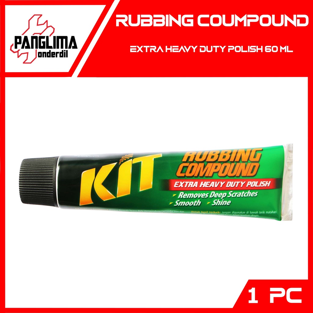 Rubbing Compound 60 ml Penghilang Baret Mobil-Motor-Furniture-Furnitur-dll Obat Poles-Gosok Kumpon-Kompon-Compon Merk Kit