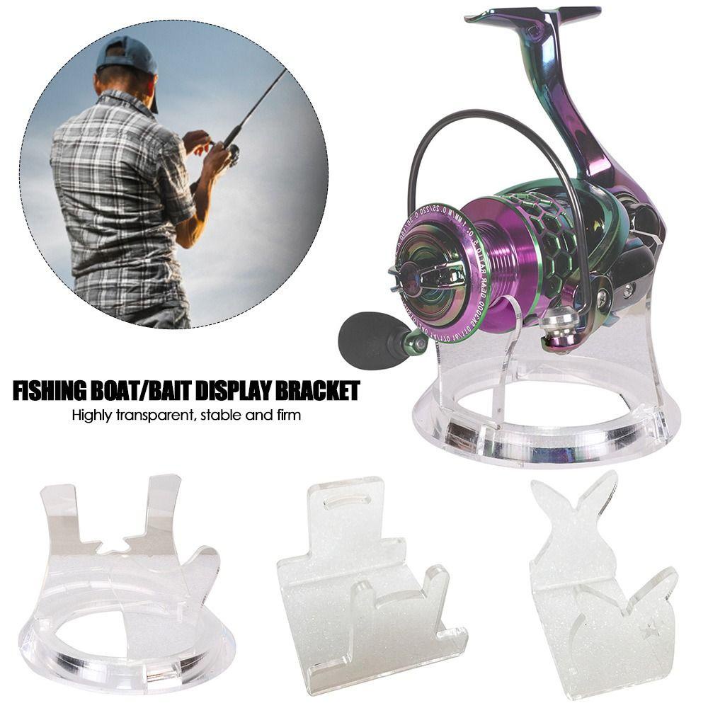 TOP Pemikat Pancing Display Tahan Lama Display Stand Akrilik Spinning Wheel Bracket