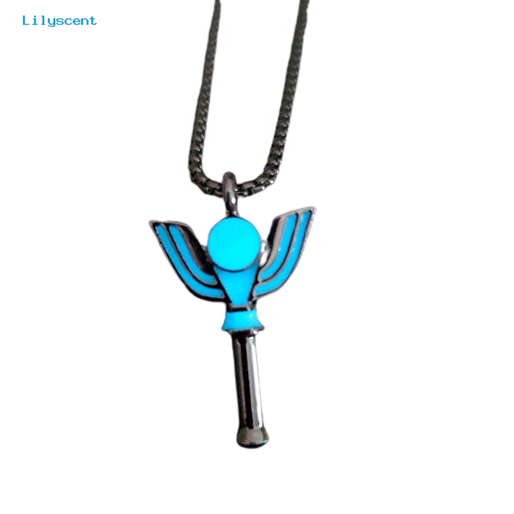 [LS] Unisex Kalung Lucu Kartun Electroplating Geometris Anti Luntur Dekorasi Hadiah Ulang Tahun Luminous Transformer Pendant Necklace Perhiasan Pesta Untuk Pelajar