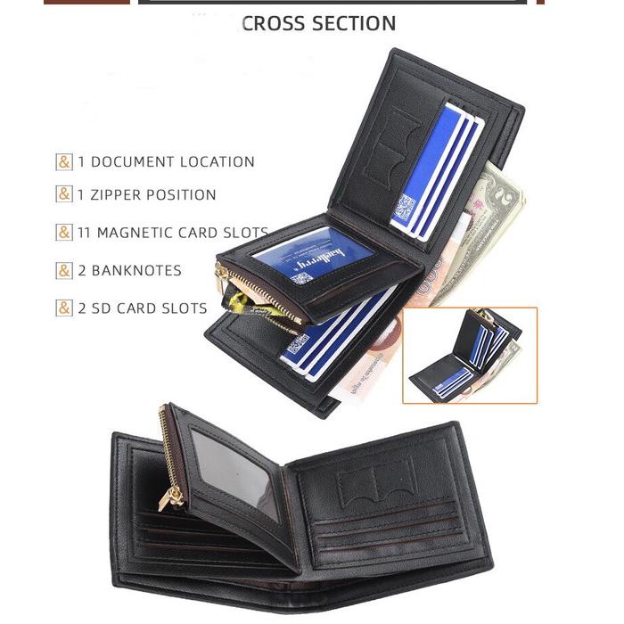 ♠ DOMPET PRIA BAELLERRY PREMIUM 1.1 NEW YEAR FREE ONGKIR POLOS KULIT MURAH W2S1 LAKI-LAKI ORIGINAL 1