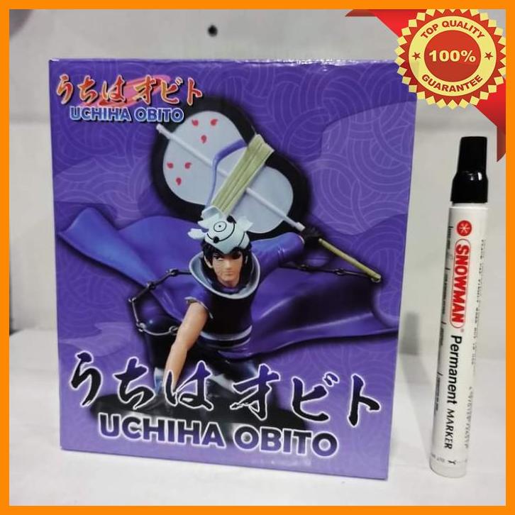 (BAL) mainan static figure uchiha obito naruto movie tinggi sekitar 7 inch b