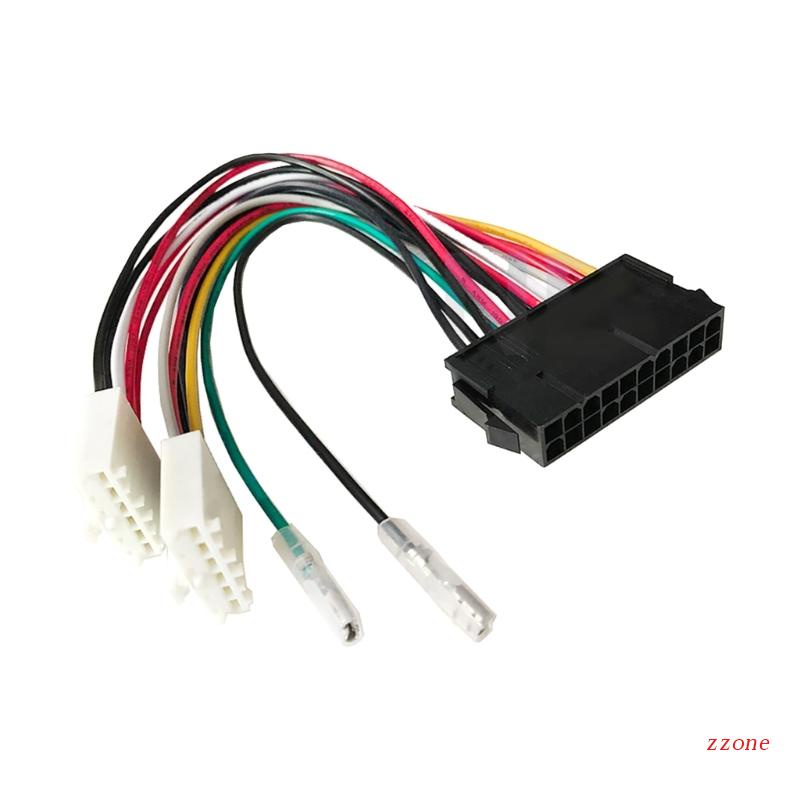 Kabel PSU Komputer zzz Lama Untuk 286 386 486 586 20Pin ATX Ke 2x Port 6Pin Di PSU Converter Kabel Listrik Cord