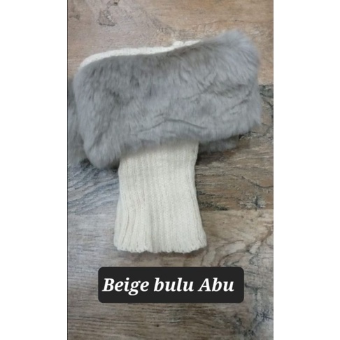 Penghangat Kaki Bulu Sepatu Boots Winter Musim Dingin / Leg Warmer 015