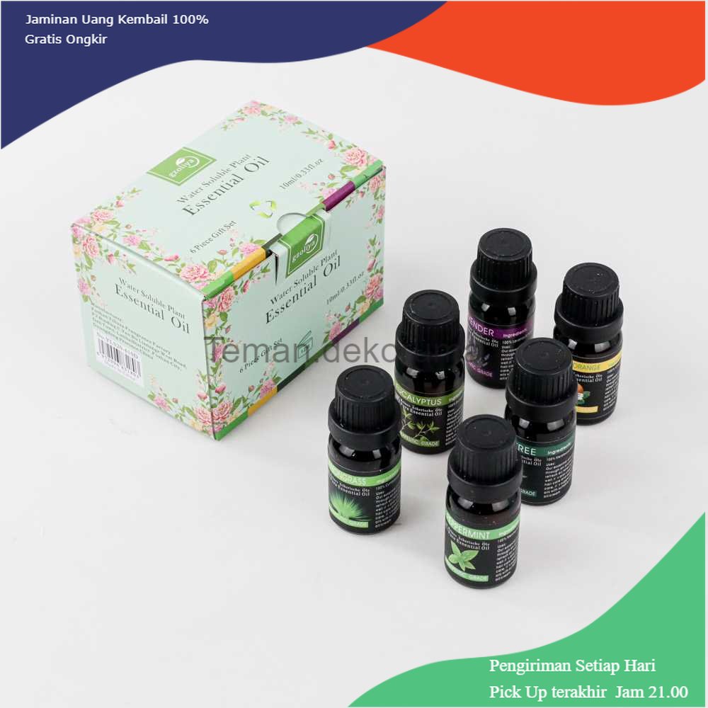 TD - DEK Gzoliya Essential Oils Minyak Aromatherapy Diffusers 10ml 6 PCS - YLS20