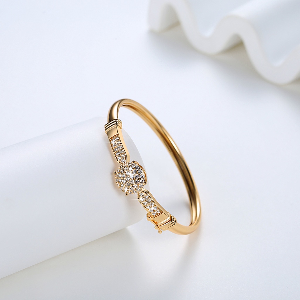Y486【COD】Gelang Tangan Lapis Emas 18k Anti Karat Bracelet Gelang Titanium Wanita Fashion Anti Luntur Aksesoris Wanita