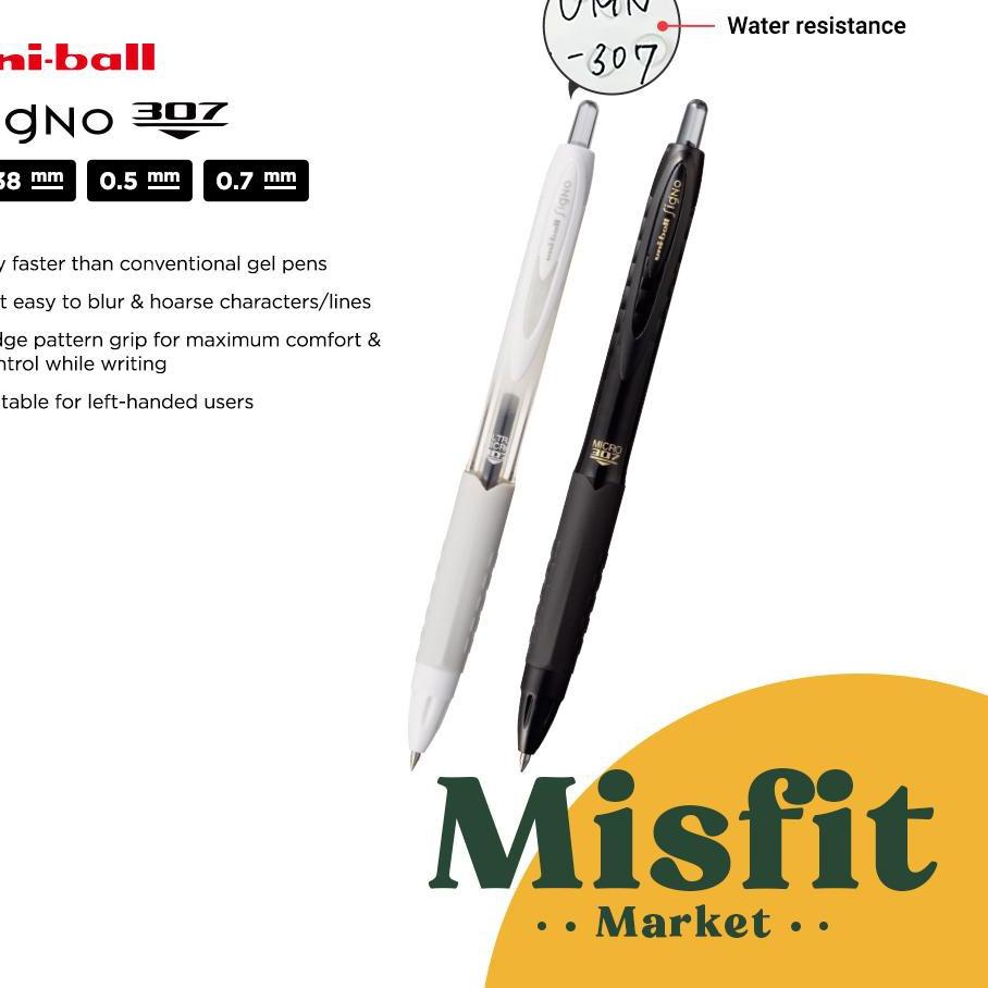 

Termurah Uni Ball Signo 307 UMN-307 Gel Pen 0.38 0.5 0.7 mm Uniball Anti Luntur grosir