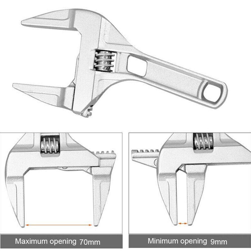 Lanfy Kunci Inggris Universal 6-68mm Multi Fungsi Kunci Ledeng Tubing Hand Tool Pegangan Pendek Pembukaan Besar Universal Spanner