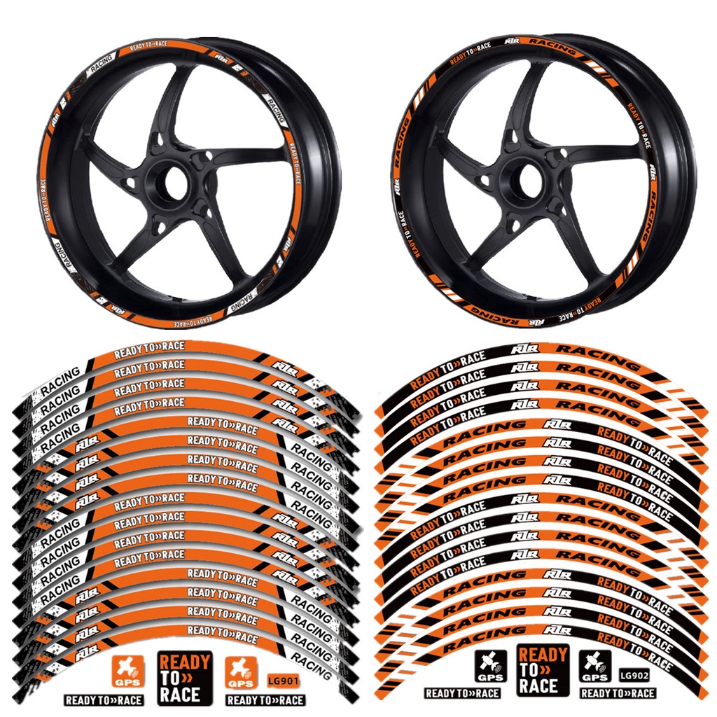 Stiker Motor KTM Roda17 /18Inch Vinyl Tahan Air Pengganti Decal Sepeda Bicycle Cover Untuk KTM RC390 Duke 250 690 790 890 1190