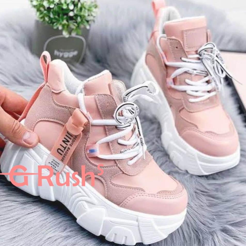 SIAP KIRIM [G-RUSH] - SEPATU WANITA SNEAKERS PEREMPUAN BOOT FASHION JIN-TU RD02