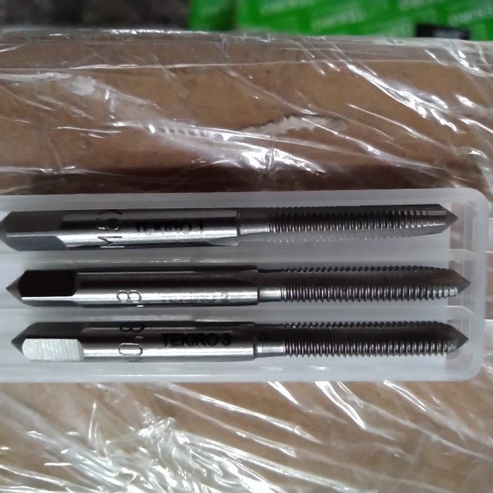 TEKIRO hand tap sets 3pcs M8x1,5 (DRAT KASAR) ORIGINAL