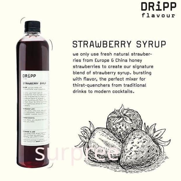 

DRiPP Strawberry Syrup - Perasa Minuman Berbentuk Sirup