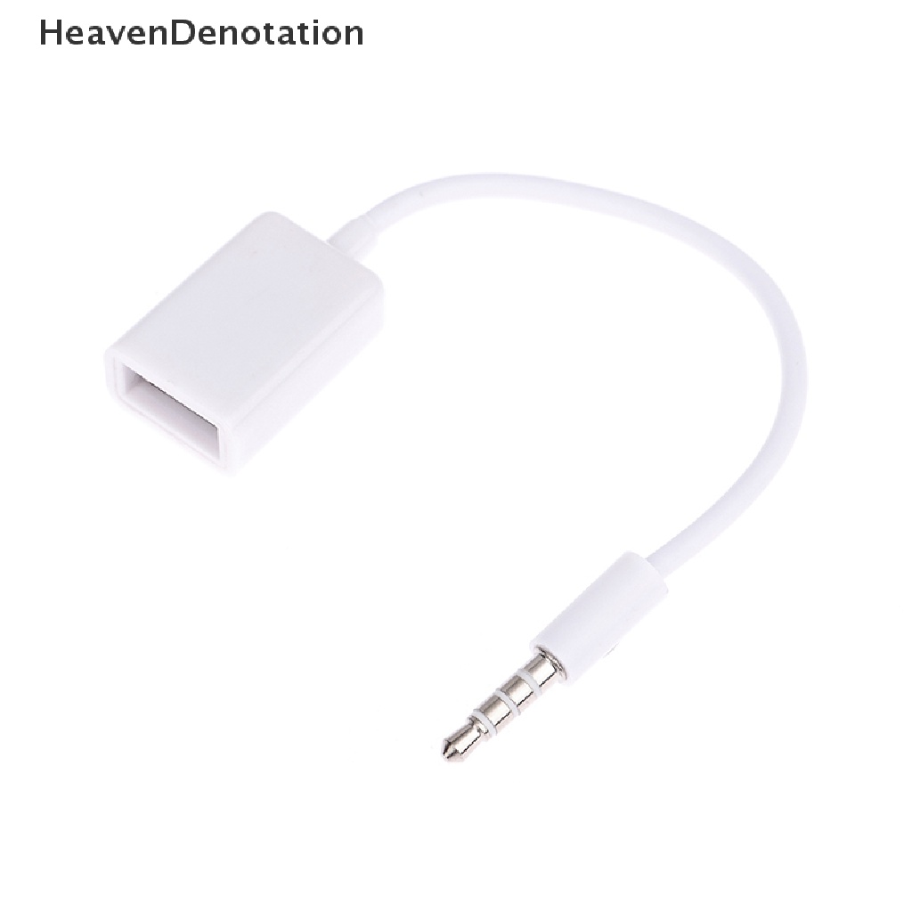 [HeavenDenotation] Kabel Audio AUX Mobil 3.5mm Ke Kabel Audio USB Untuk Bermain Musik Kabel Audio Mobil HDV